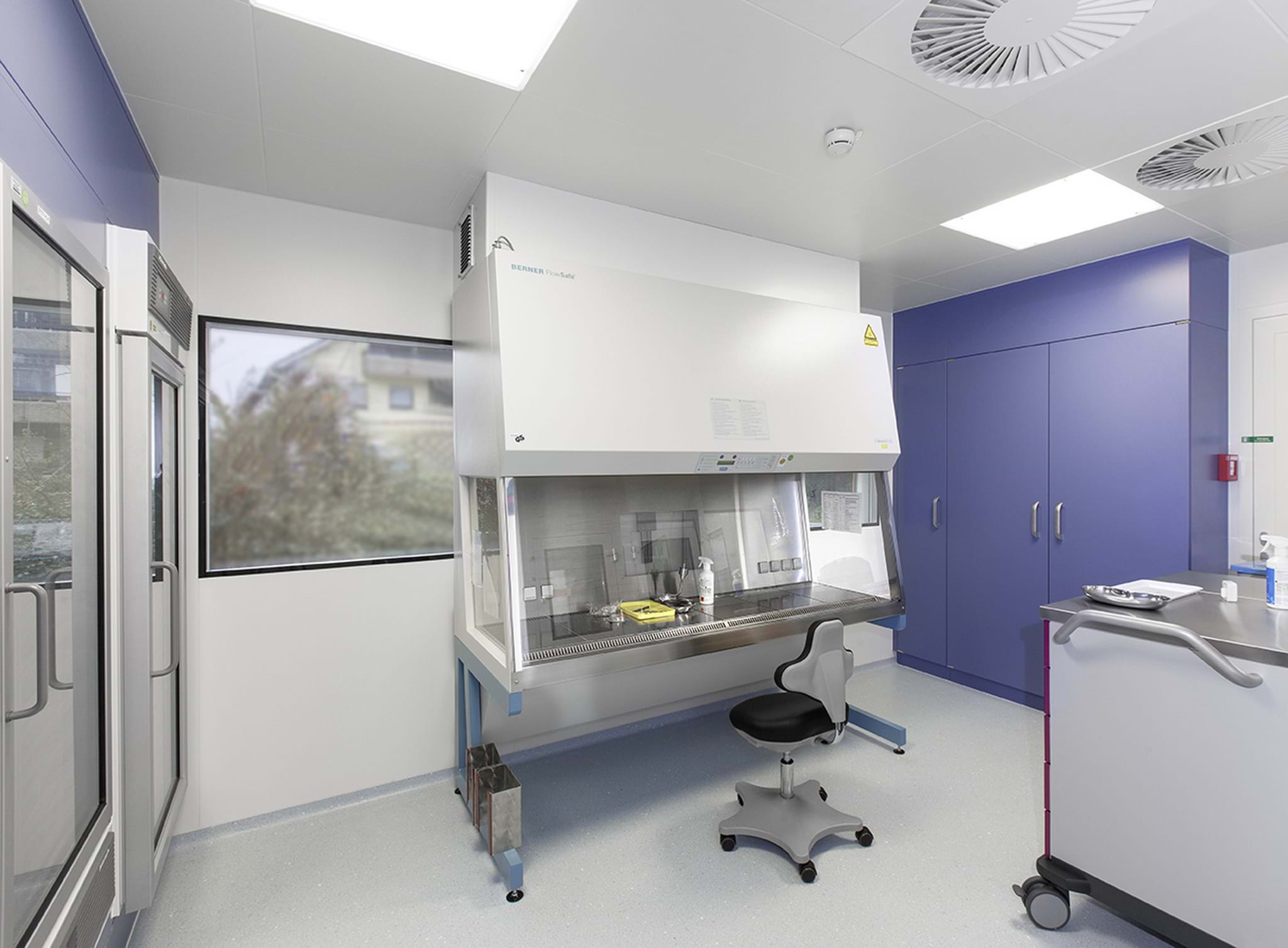 ReinraumLabor für ZentralApotheke der FürstStirumKlinik in